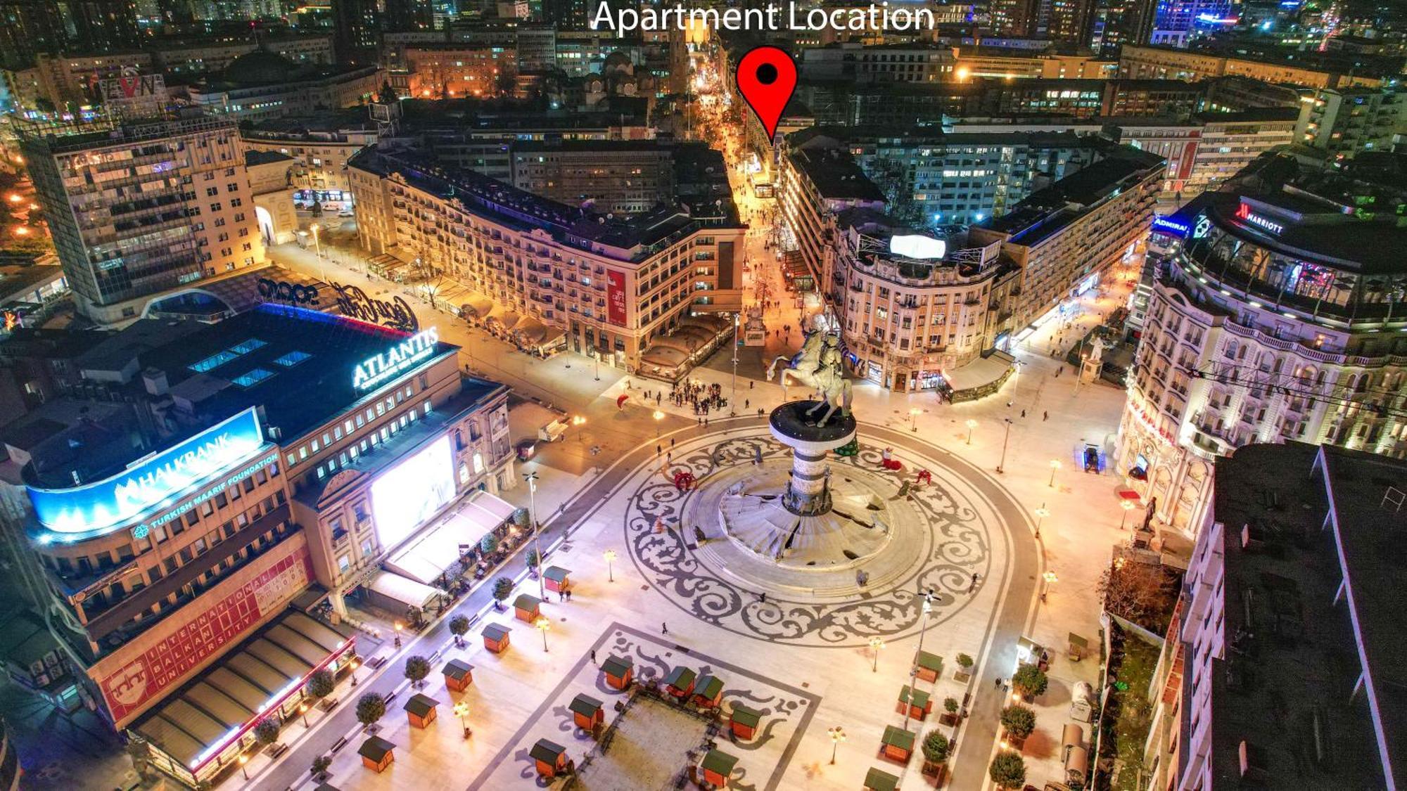 Rooftop Apartment At Mainsquare Skopje Exterior foto
